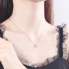 Jewelry S925 Sterling Silver Geometric Necklace Korean Style Clavicle Chain Simple Temperament Female