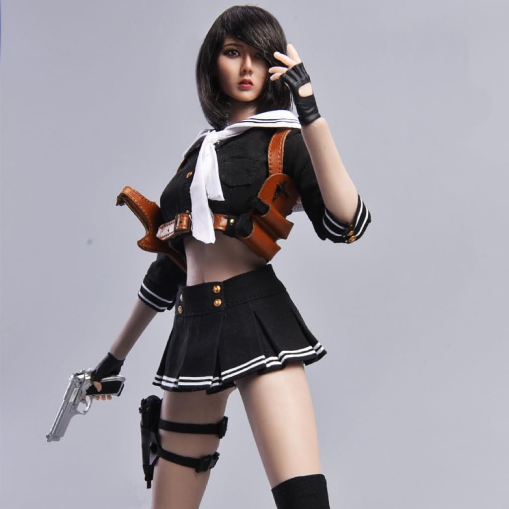 Sexy Female Doll Outfit Student Agent School Uniform Not Include Black 1/6 (Does Bodywork, Head, Etc.)