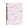 Fresh Floral B5 Loose-Leaf Notebook: Stylish for Instagram, Comfortable Design, Ideal for Students, Simple Spiral Binding.