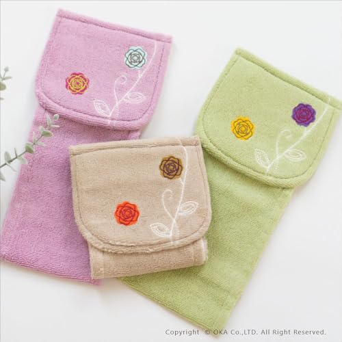 OKA Etoff Toilet Paper Holder Cover, Beige (Cute, Stylish, Scandinavian Design with Storage)