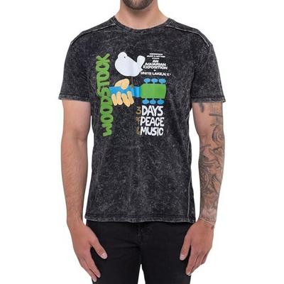 Woodstock Unisex Adult Poster Cotton Washed T-Shirt