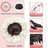 Synthetic Hair Tie Wig Lace Hair Rope Hairpiece Elegant Wig Hairband  Women