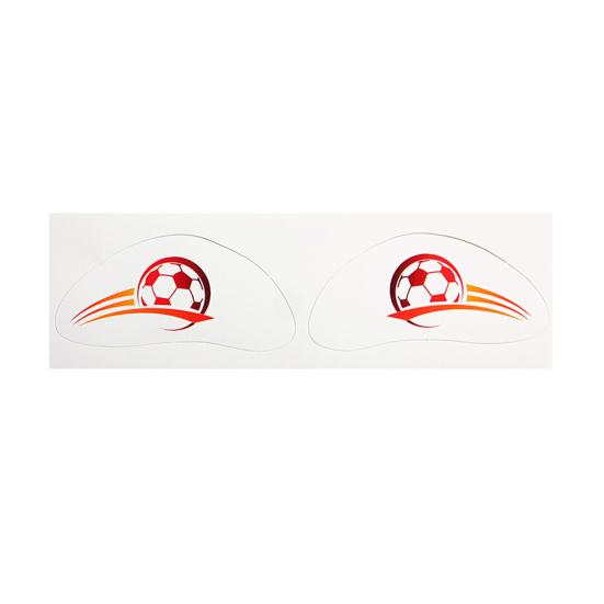 Nostalgie Soccer Face Tattoos Stickers, Waterproof Temporary Body Art for Sports Fans, Football Team Party Makeup Decals Game Day