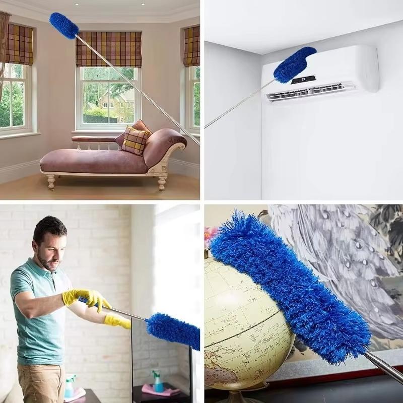 New 2 in 1 Fan Cleaning Mop with Long Rod Duster for Cleaning with Long Handle Microfiber Dusting Stick Less Than 100 inches