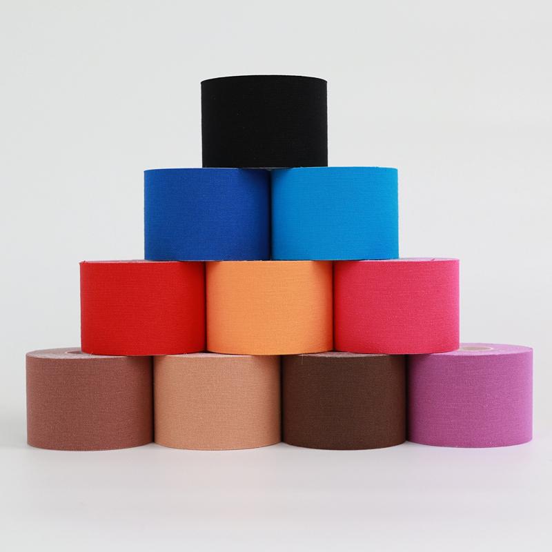 5-10 cm Sports Kinesio Tape Muscle Kinesiology Elastic Knee Pain Relief Strain Patch Athletic Recovery Stickers Fitness Bandages Mass Air Flow 3