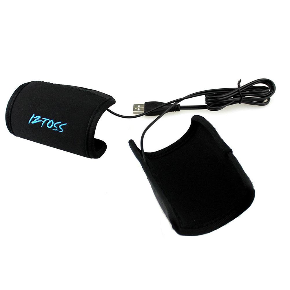 Motocyklové USB vyhřívané gripy 1 pár řídítka s přepínači regulace teploty, odnímatelný ohřívač řídítek, zimní příslušenství