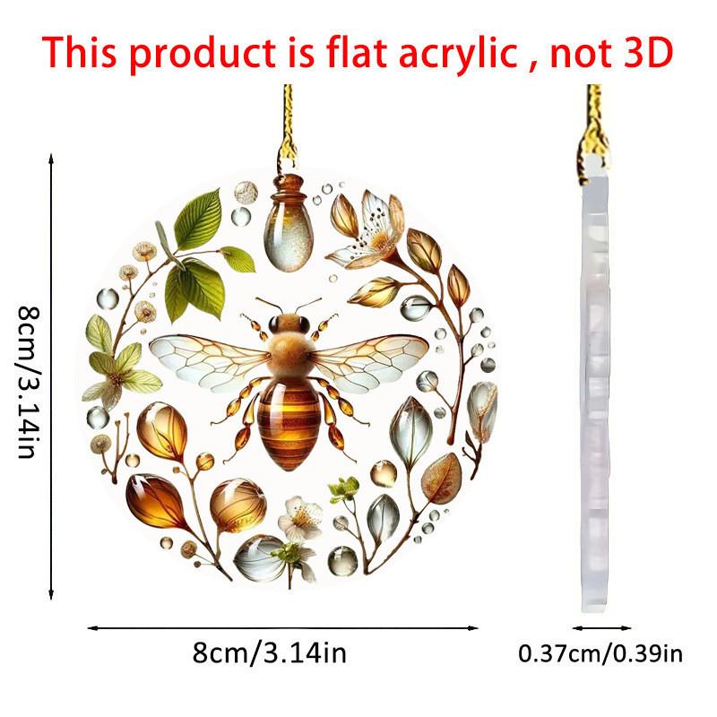 

Transparent Unique Acrylic Bee And Water Drop Charm For Stylish Car Interior And Festive Gift Decorations