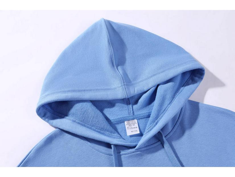 Trendiger Pullover-Hoodie aus reiner Baumwolle mit individuellem Logo und Drop-Shoulder-Design