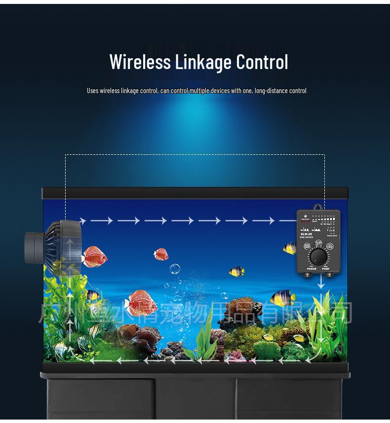 Jiebao SLW Aquarium Wavemaker Pump - Ultra-Quiet, Smart Flow Control, Frequency Conversion for Marine Tanks