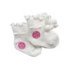 [nagasawako] Newborn Socks with Laces That Stay In Place, 8 Cm, 2 Pairs of Baby Socks, Made In Japan