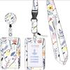 Mitarbeiter-Ausweishalter mit ausziehbarem langen Lanyard und Abzeichen-Rolle Blume ID-Kreditkartenhalter Hülle für Frau Handy-Seil