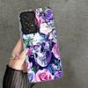 Floral Skull Flower Skeleton Soft Phone Case for Samsung A17 A16 A15 A14 A13 A57 A56 A55 A54 A53 A37 A36 A35 A34 A33 A26 A25 A24