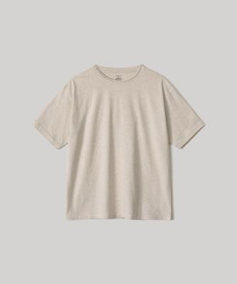 ANOTHER OFFICE Library Raw-Edge Tee (Oatmeal)