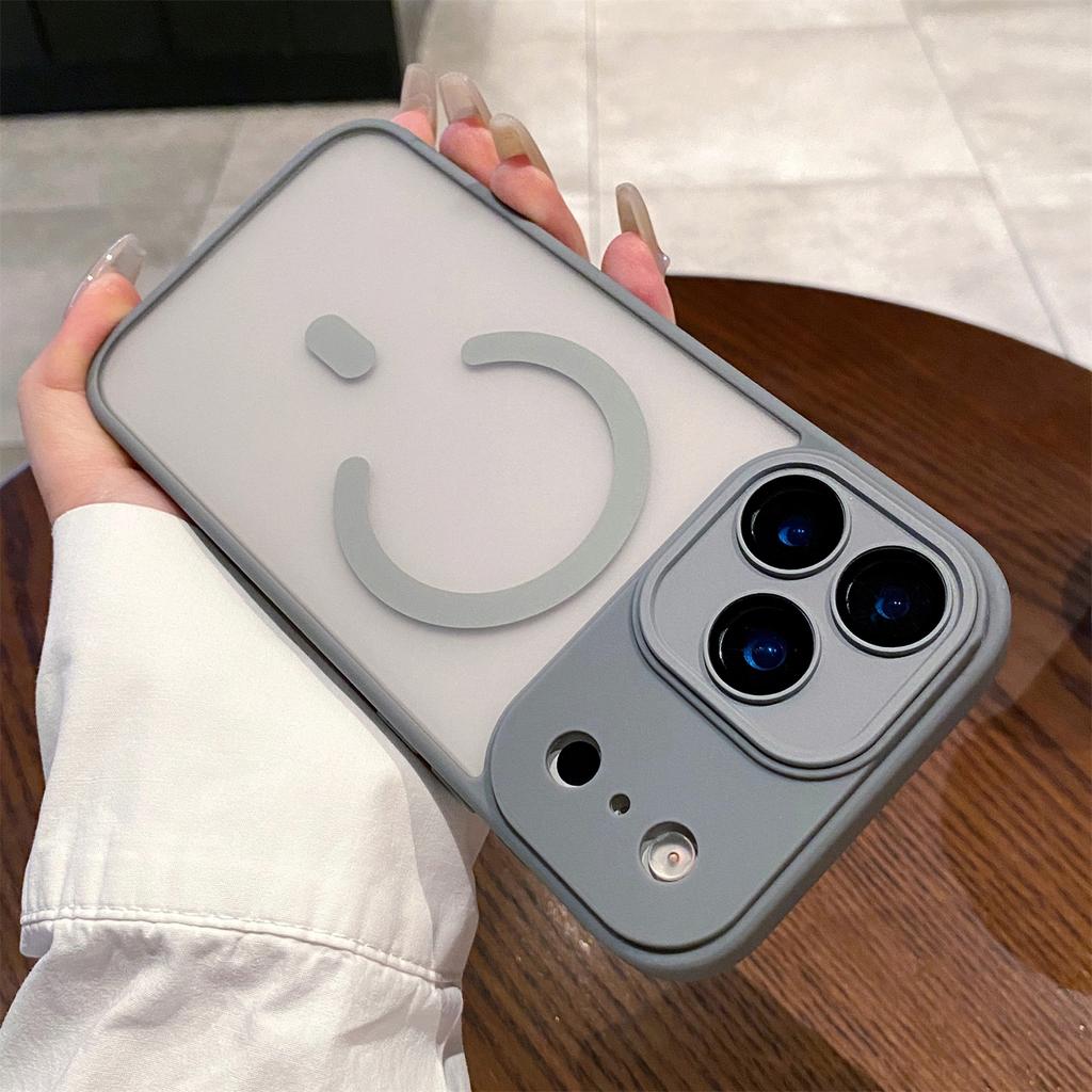 Camera Protection For iPhone 17Air 17Pro 17 Translucent Hard Magnetic Case  For Iphone 16 15 14 13 12 Pro Max Shockproof Cover