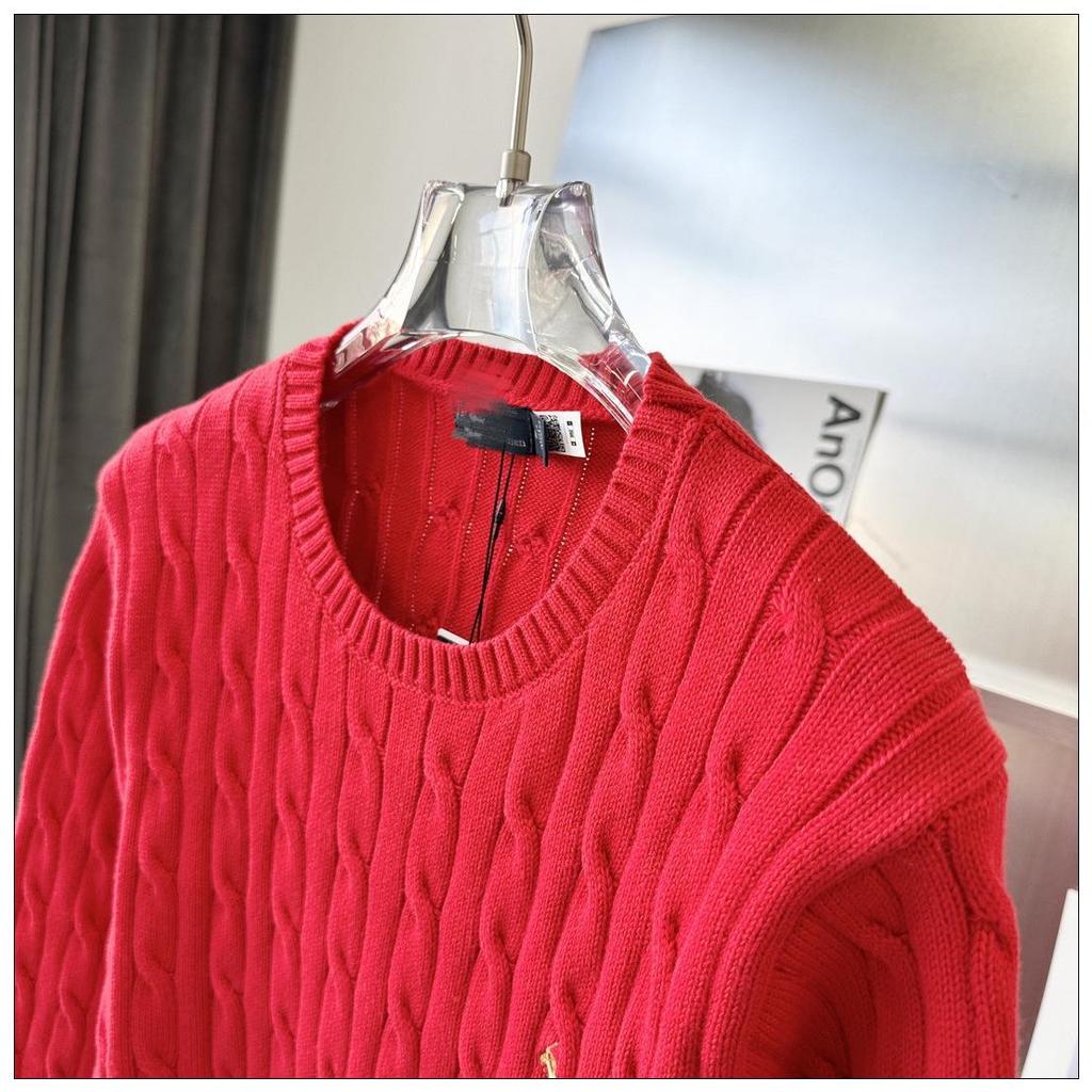 High-End Ralph Lauren Damen Herbst Pony Strickpullover - Eleganter Lässiger Stil
