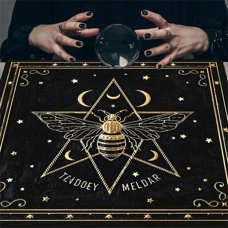 Butterfly Star Pattern Tarots Card Tablecloth Altars Cloth Altars Cloth Divinations Card Table Cloth Tapestry Easy Use