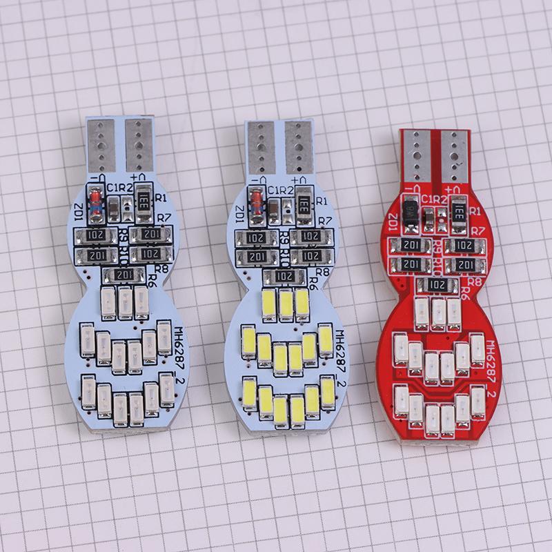 1Pc T10 Car Led Canbus W5W 4014 30Smd Auto Led Car Interior Light License Plate Dome Reading Lamps Clearance Light Rgb Blubs