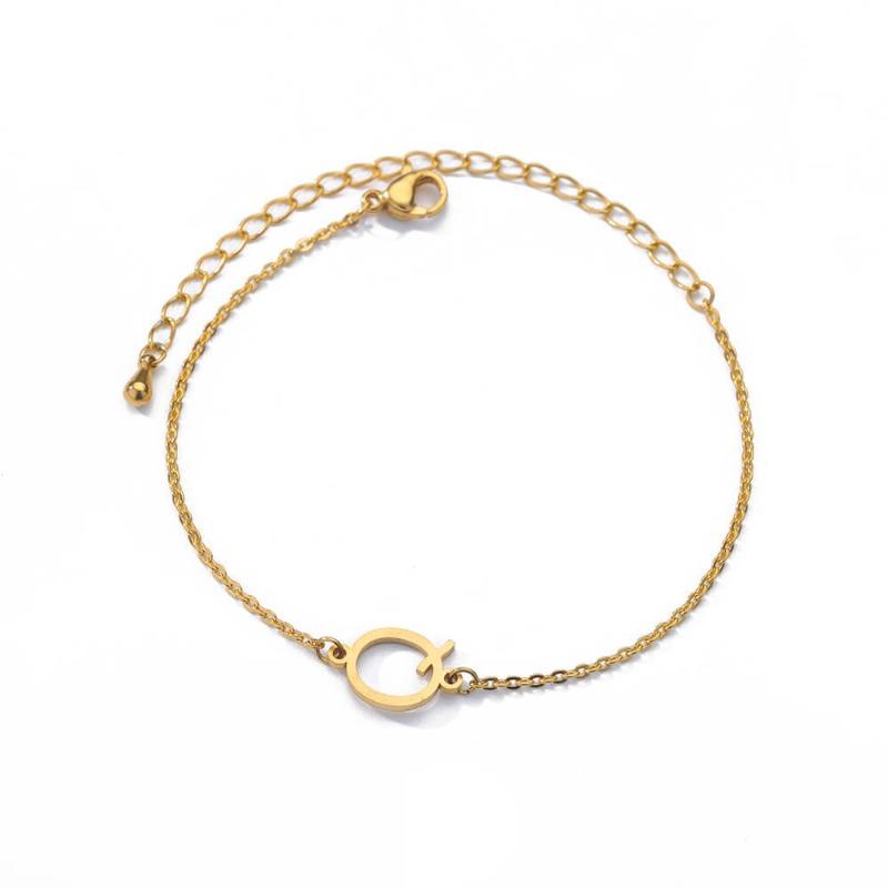 

New style letter niche design bracelet uppercase English letter bracelet fashionable and versatile