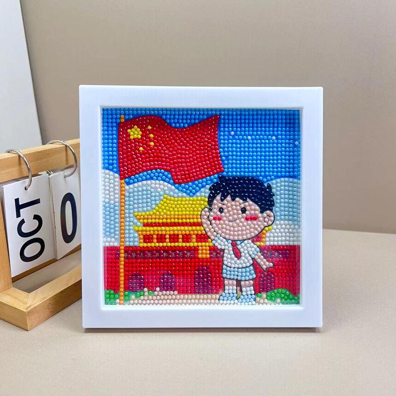 Children'S Diamond Painting Handmade Diy Masonry Painting Cartoon Diamond Sticker Bedroom Living Room Decorative Painting Photo Frame