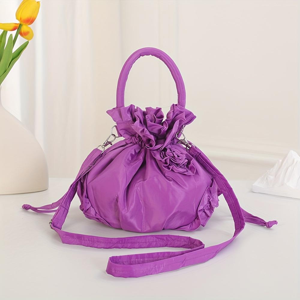 Women'S Casual Ethnic Style Handbag Drawstring Closure Handbag, Versatile Everyday Handbag for Women, Stylish & Functional Design Crossbody Bag