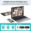 New EU 4K 8MP WIFI PTZ IP Camera Dual Lens With Dual Screen Ai Human Auto Tracking Color Nightvision ICsee Outdoor Surveillance Camera
