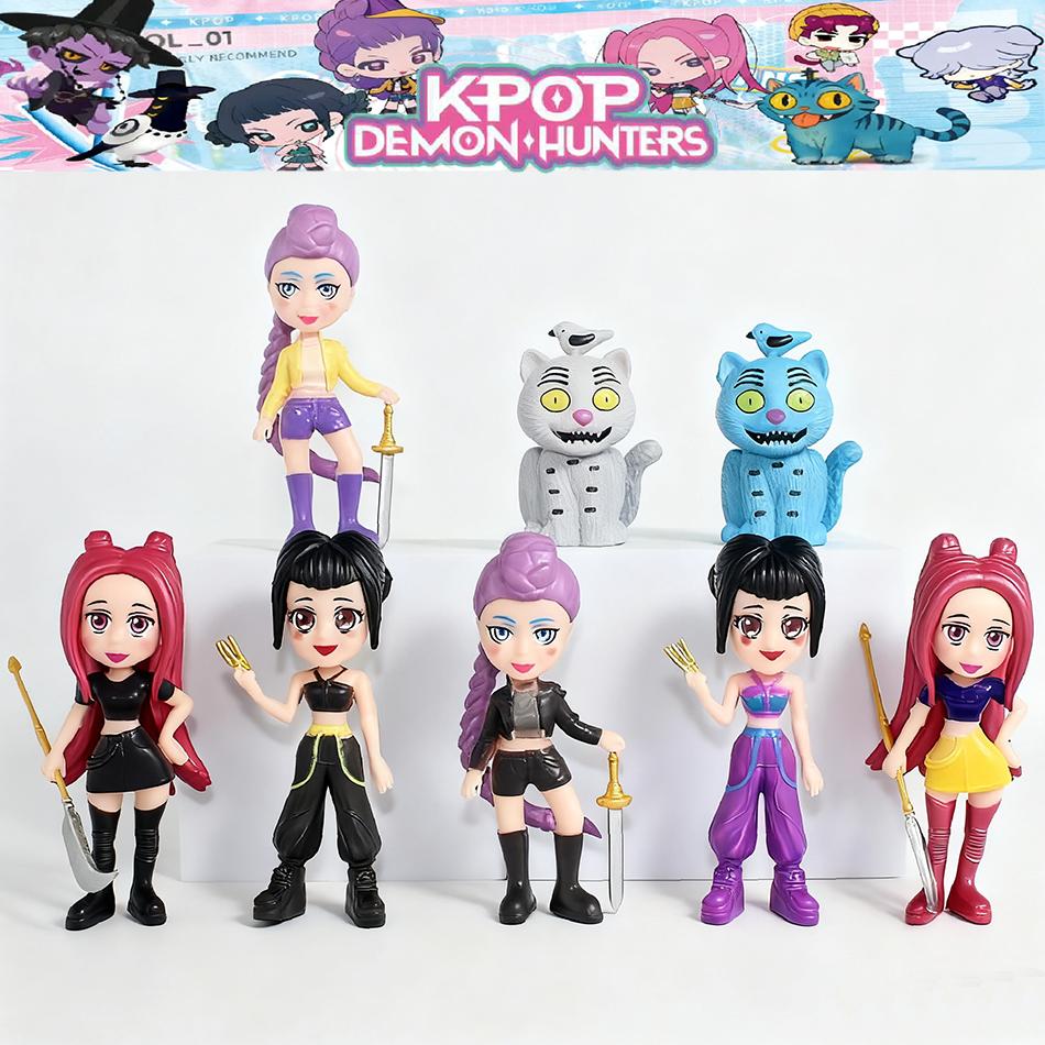 Kpop Demon Hunters Figure K Pop Demon Hunters Figures Huntrix Figures Toy Derpys Tiger Rumi Mira Zoey Sussy Figurine Ornament