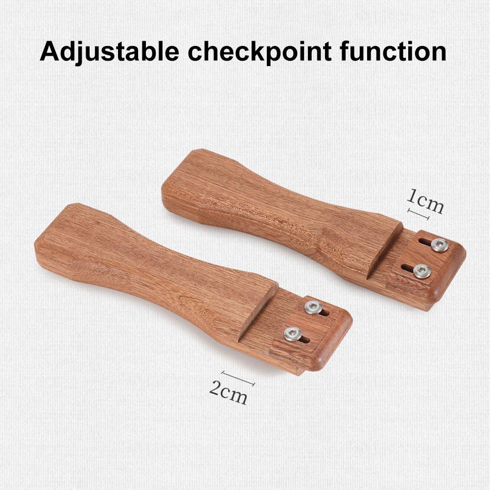 Sapele Anti-Scalding Solid Wood Handle Adjustable Heat Resistant Insulated Grip Portable Grill Plate Handle Outdoor Camping Tool