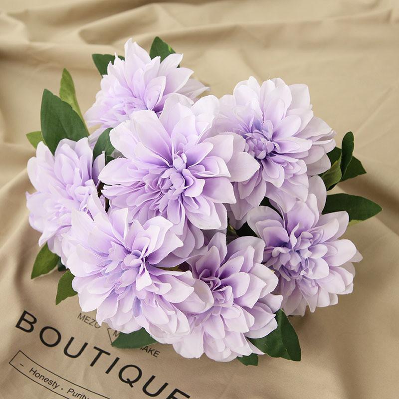 

50cm Faux Dahlia Flowers For Party Decorations And Event Photography Backdrops Style G