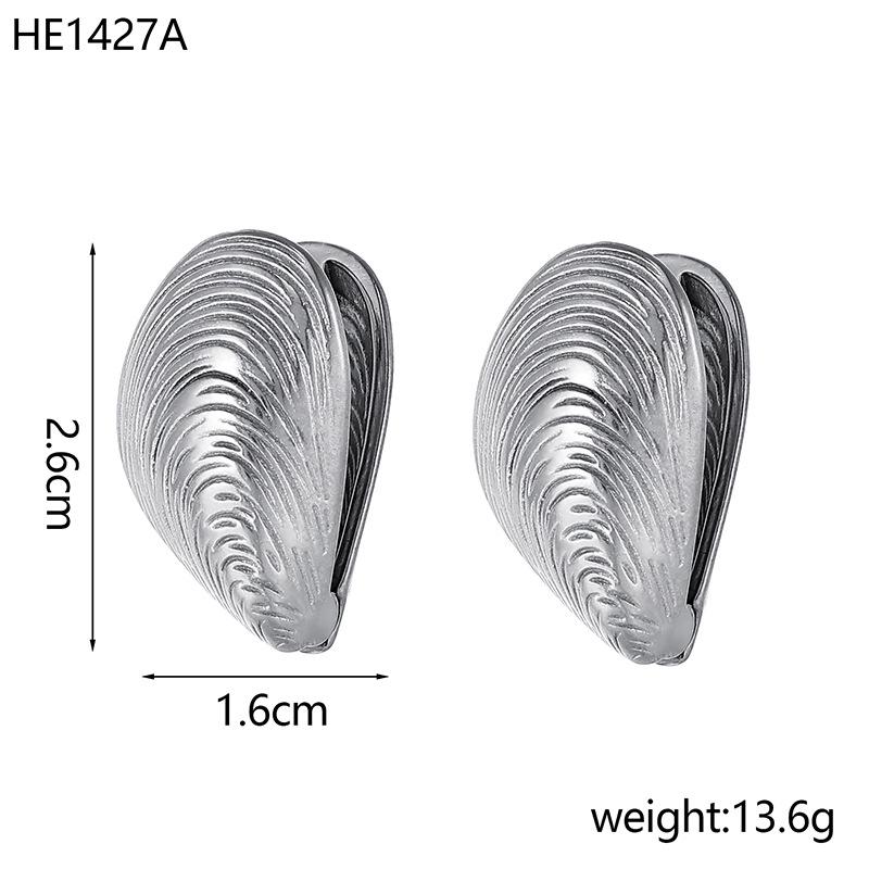 

Каффы для ушей в виде ракушек, покрытые 18-каратным золотом: Европейский и американский нишевый дизайн в стиле улитки из нержавеющей стали