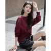 Demana Women's Autumn Off-Shoulder Twist-Knot Sweatshirt