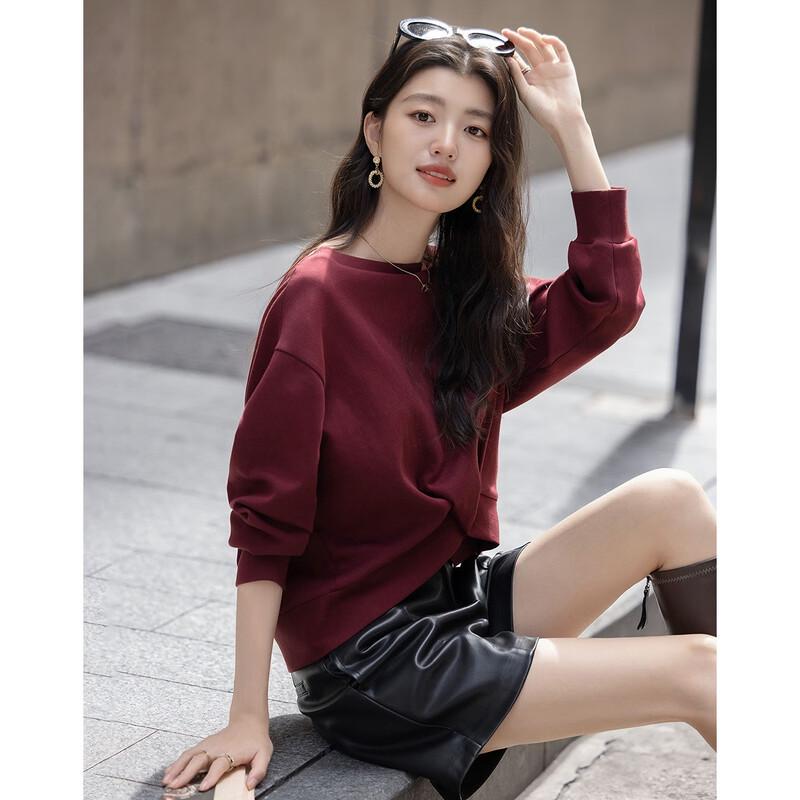 Demana Women's Autumn Off-Shoulder Twist-Knot Sweatshirt