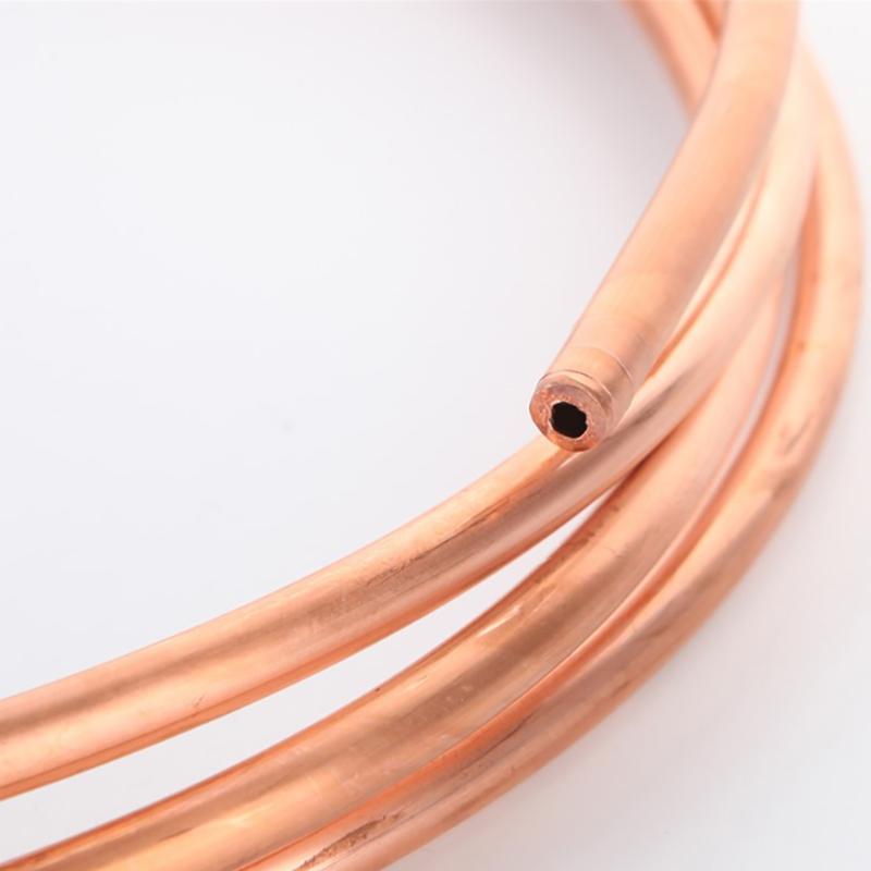 1Meter Copper Soft Copper Tube Coil Od 1.6~5.0Mm Id 0.5~1.0Mm Pure Coppers Wire Pipe Airs Conditioner Cooling Diy Crafts