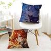 G-Genshin Impact Mualani Cushion Cover Decorative Pillow Sofa Home Decor Case Pillow Cases