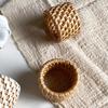 Rattan Woven Napkin Ring Handmade Rustic Napkin Ring Reusable Napkin Holder Table Decor for Wedding Party Everyday Use