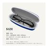 Pearl Glasses Case Semi Hard Stylish Women's Men's Zipper Type EVA Shock Absorption Material Cute Glasses PC Glasses Reading Glasses SSC-4 BU Blue