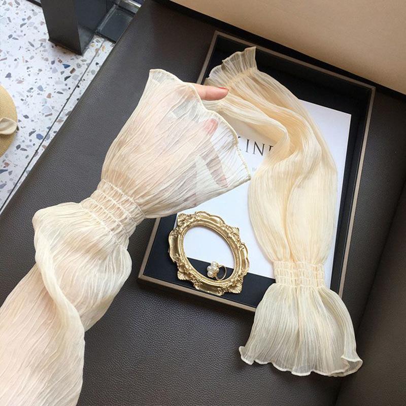 

1 пара эластичных кружевных тюлевых налокотников, защита от солнца, рукава, нарукавники для бега