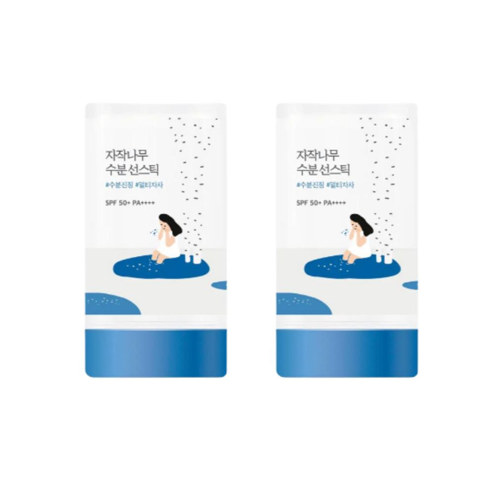 ROUND LAB Birch Juice Moisturizing Sun Stick SPF50+ PA++++ Hydrating UV Protection Sun Stick 19g + 19g