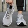 Elastic Anti Slip Sole Mesh Lined Men Summer Casual Running Footwear Vent Light Comfort For Indoor Outdoor Daily Walking
