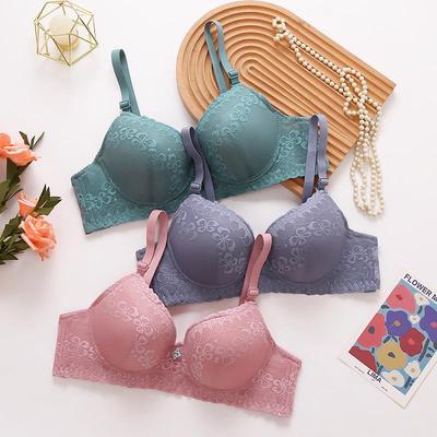 Women's Push-Up Underwire Sexy Lace Adjustable Plus Size Bra