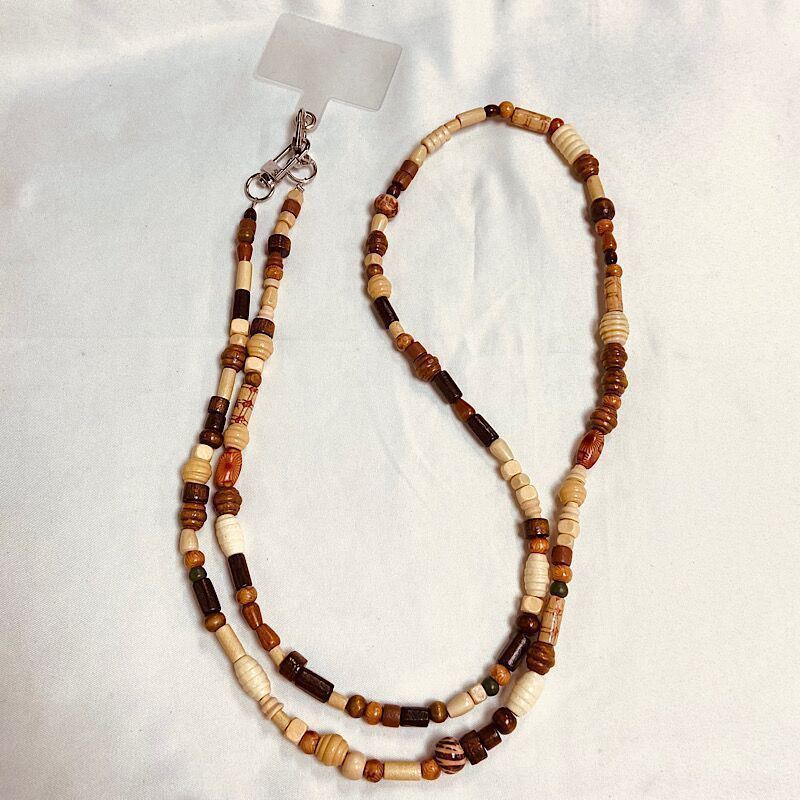Phone Lanyard With Handmade Pvc Beads For Unisex Use