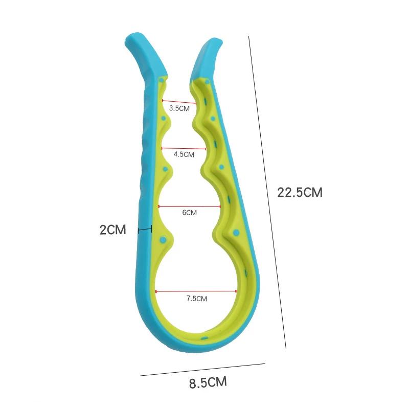 Jar Opener for Weak Hands 5 In 1 Multi Function Can Opener Bottle Opener Kit with Non Slip Silicone Handle