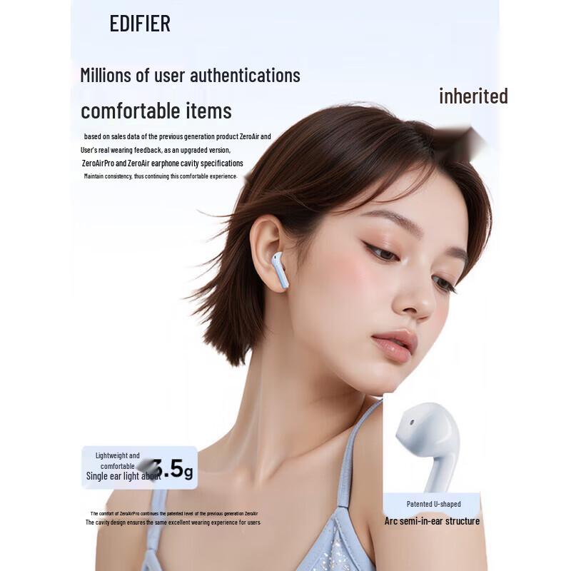 Edifier Zero Air Pro True Wireless Semi-in-ear Earbuds