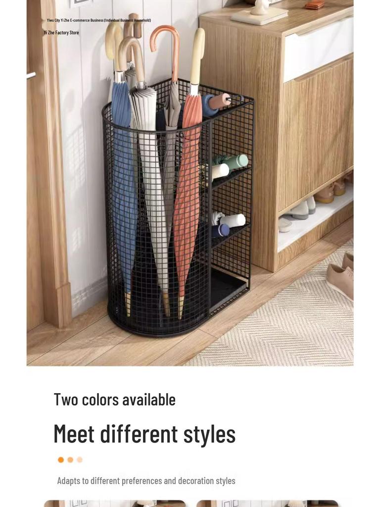 Komercyjny i domowy stojak na parasole: Rozwiązanie do przechowywania i odprowadzania wody w przedpokoju