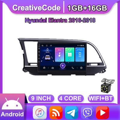 Radio auto wireless Carplay pentru Hyundai Elantra 2016-2018 Android Multimedia Video Player Navigație GPS WIFI 1+16GB