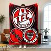 FC Cologne  Soft and comfortable flannel Suitable for sofas living rooms outdoor camping travel and also makes a great anniversary gif