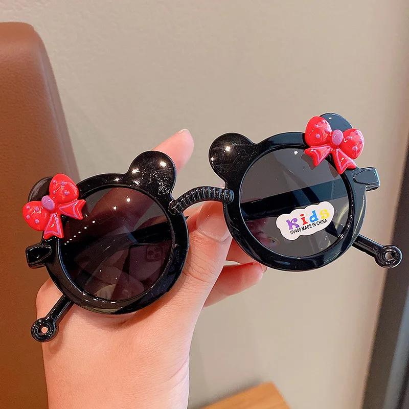 

Polarized Children Sunglasses Boy Girl Cartoon Uv400 Glasses Cute Personality Bow Bear Eyeglass Eyewear Bag Outdoor Hike Travel