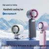 Turbo High-Speed Handheld Fan: Portable USB Rechargeable, 100-Speed Digital Display for Outdoor Cooling
