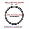 For Honda Civic Accord Jazz Stream CRV HRV URV Vezel 3D Carbon Fiber Round Steering Wheel Cover 37-38cm