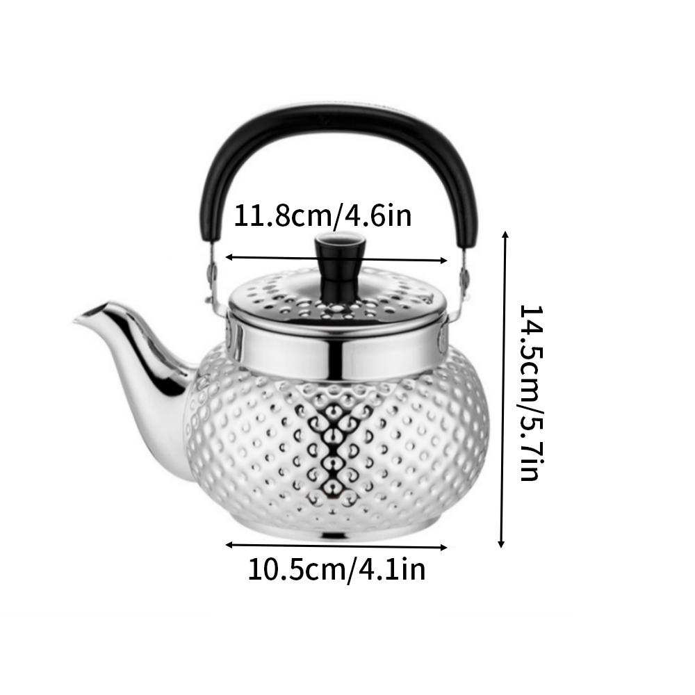 

1 шт. Чайник из нержавеющей стали, бытовой газовый чайник большой емкости, газовая электроплита, чайник для горячей воды, закрытая плита, чайник