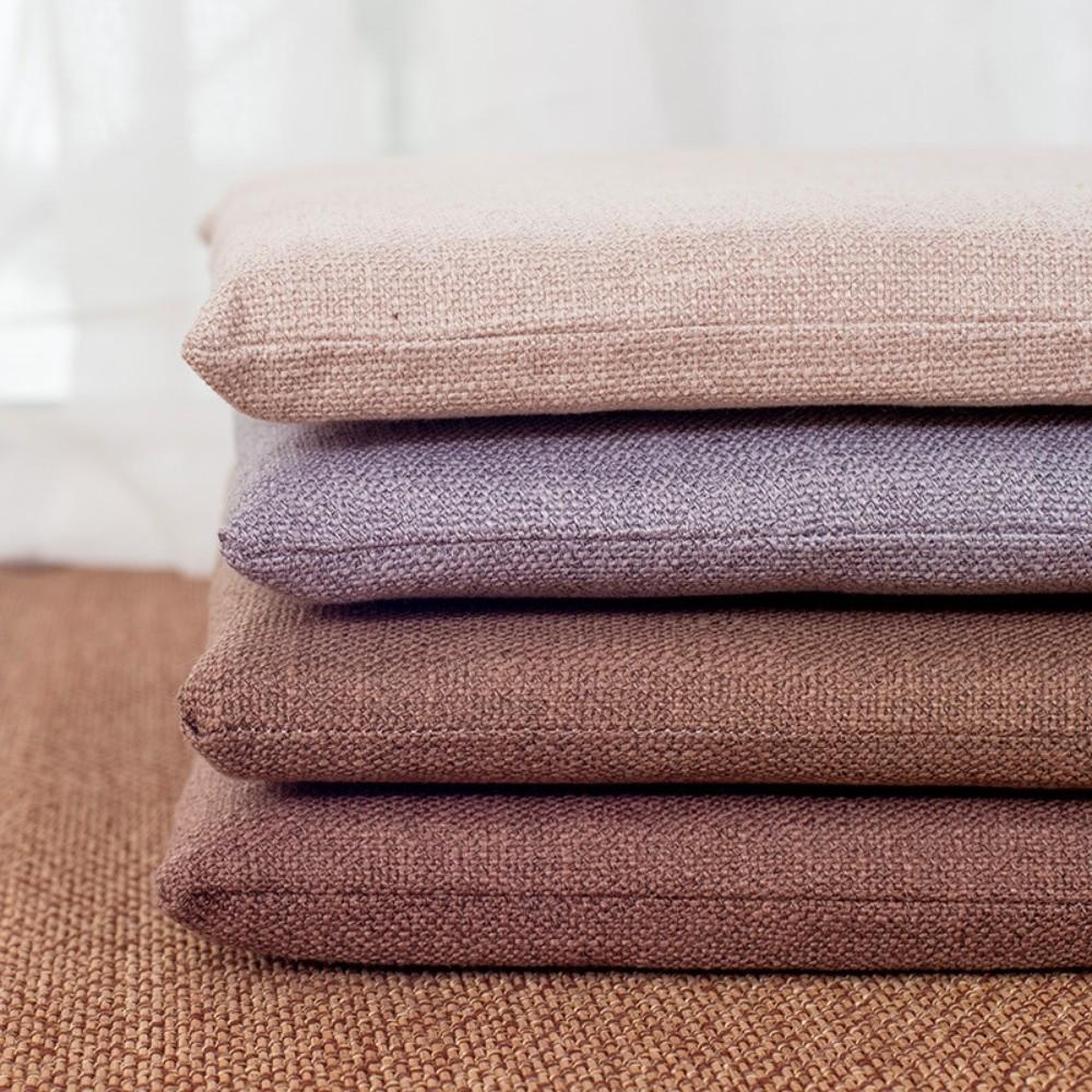New Removable Linen Chair Cushion Thickened Washable Chair Cushion Breathable Soft Seat Cushion